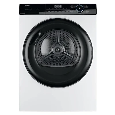 Image of Haier HD80 A2939 Freestanding Heat Pump Tumble Dryer, 8kg Load, White [Energy Class A++]