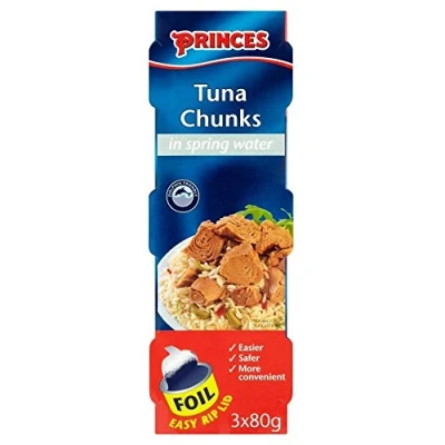 Image of Princes Tuna Chunks in Spring Water (3x80g) Pack of 2