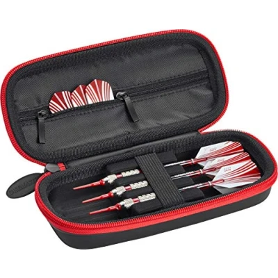 Image of Casemaster by GLD Products 36 0600 02 Warden Dart Case, Red Zipper,