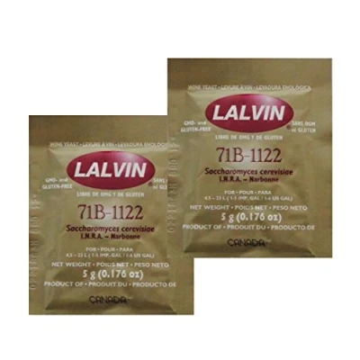 Image of 2X Lalvin 71B 1122 Nouveau Style Wine Yeast 5g Homebrew Making 4.5L 23L