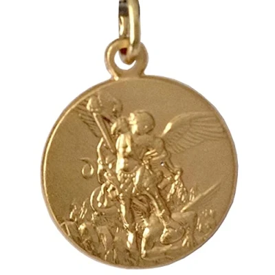 Image of Saint Michael The Archangel Medal Patron of Police 100% Made in Italy
