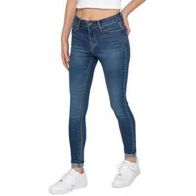 Image of 989Zé ENZO Womens Jeans Shaping Skinny Leg Trousers Casual Cotton Ladies Stretch Magic Sculpt Fit Denim Pants EZL638 MID Blue 18