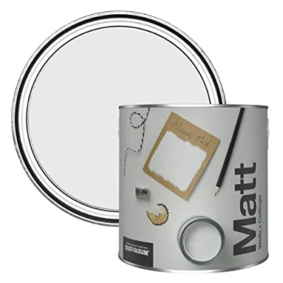 Image of Rust Oleum Colours Matt Emulsion Wall and Ceiling Paint Monaco Mist 2.5L