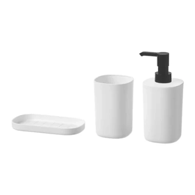 Image of IKEA STORAVAN 3 piece bathroom set, white