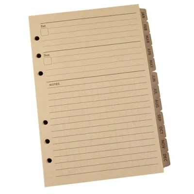 Image of Rite in the Rain Weatherproof Weekly Calendar Set, 5&quot; x 7&quot;, Tan Sheets, 65 Weeks (No. 9260W)