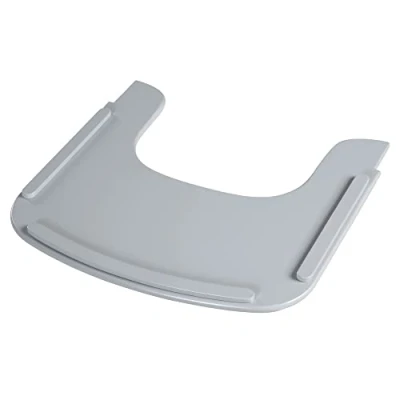Image of roba Wooden Tray for Sit Up Flex Evolutive High Chair Removable Quick Installation Compatible with Safety Harness Easy to Clean Grey/Taupe