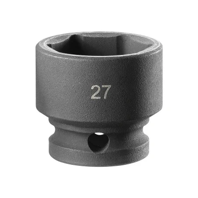 Image of Facom 6 POINT Stubby Impact Socket 1/2in Drive 27mm NSS.27A