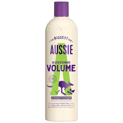 Image of Aussie Aussome Volume Conditioner, Lightweight Vegan Formula, Brings Fullness &amp; Bounce Back To Fine Flat Hair, With Kakadu Plum Extract, Cruelty Free, 470ml
