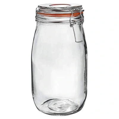 Image of Orange Seal 1.5L Classic Glass Storage Jar By Argon Tableware