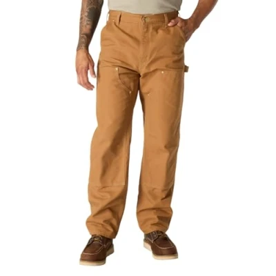 Image of Carhartt Men&#039;s B01 Loose Fit Firm Duck Double Front Utility Work Pant, Brown, 48W x 30L