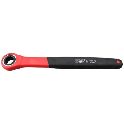Image of AB Tools Laser 13mm Metric VDE Insulated Ratchet Ring Spanner for Hybrid Electric Vehicles