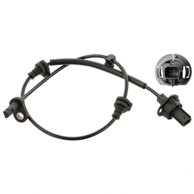 Image of 57450T7A003 ABS Sensor BLUE PRINT ADG071113 Front Axle Right 620mm