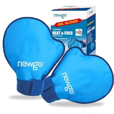 Image of NEWGO Ice Gloves for Hand, 2Pack Hot Cold Therapy Full Coverage Hand Packs Wrist, Hands, Finger, Injuries, Carpal Tunnel, Rheumatoid Arthritis, Chemotherapy, Swelling