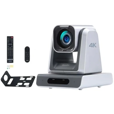Image of zowietek 4K PTZ Camera PoE, 18X Optical Zoom, Simultaneous HDMI &amp; SDI outputs, RTSP/RTMP(s)/SRT, Standalone IP Live Streaming to YouTube, Twitch for Meeting, Church, Event, Teaching…
