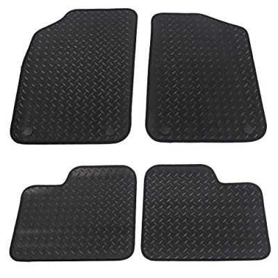 Image of JVL Fully Tailored Rubber Car Mat, Set of 4