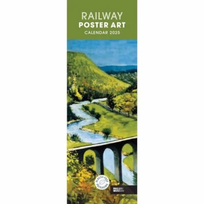 Image of Railway Poster Art NRM Slim Calendar 2025 (PFP)