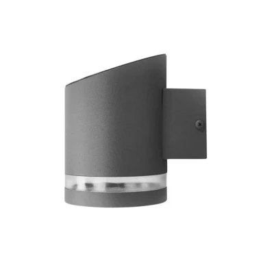 Image of Lindby LED outdoor wall light Melinda, 9 cm, stainless steel