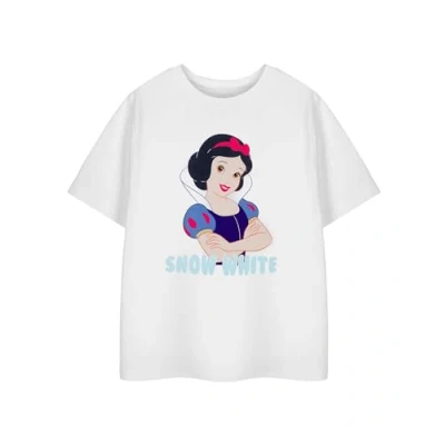Image of Disney Princess Snow White Girls Short Sleeved Graphic Tee T Shirt for Kids Character Childrens Sleeve Apparel Movie Merchandise Gift