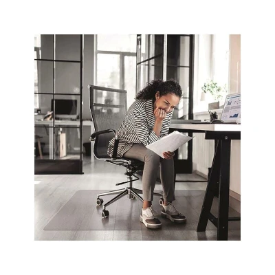 Image of Floortex Clear PVC Lipped Hard Floor Chairmat 920x1210mm 1299225LV