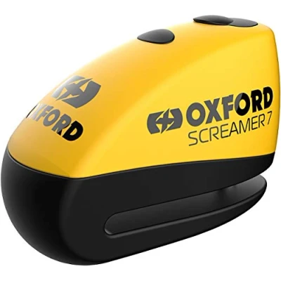Image of Oxford Screamer7 Alarm Disc Lock Yellow/black