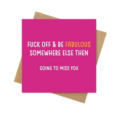 Image of Cupid Stunt leaving gifts for colleagues women or men Funny card, sorry your cards to go with good luck gifts, new job card (Style 1)