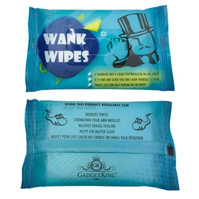 Image of Wank Wipes Tissue Prank Xmas Gift Idea Present for Him Husband Boyfriend Men Man Size Teenager Unusual April Fools Secret Santa 40th 50th 60th 21st Birthday Rude Ladies Her Boss Novelty