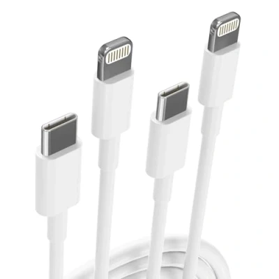 Image of USB C Lightning Cable, iPhone Charging Cable [2 Pack 2 M + 1 M] Apple MFi Certified for 14 Pro Max Plus/13/12/11/SE/XR/XS/iPad Fast Suitable Use with