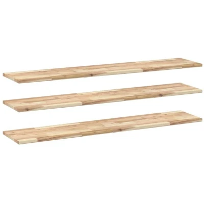 Image of vidaXL Floating Shelves 3 pcs 160x30x2 cm Untreated Solid Wood Acacia