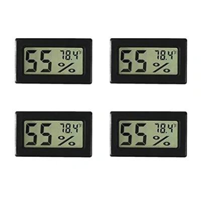 Image of AEDIKO 4pcs Mini Digital Thermometer Hygrometer LCD Temperature Humidity Meter for Greenhouse Cars Home Office