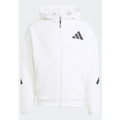 Image of adidas Sportswear FULL Zipup sweatshirt, Men&#039;s, Size: XL, White