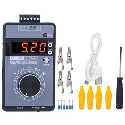 Image of Voltage Current Signal Generator, Hanheld 0‑10V 0‑22mA Digital Generator Adjustable Analog Simulator