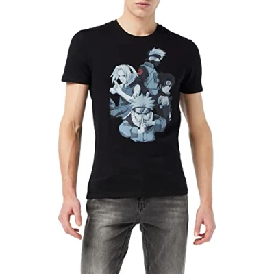 Image of cotton division Men&#039;s Menarutts027 T Shirt, Black, M