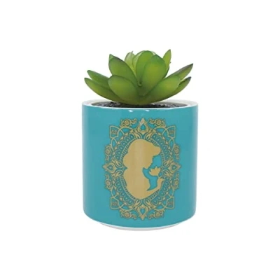 Image of Disney Plant Pot, Stoneware, Turquoise, 150ml