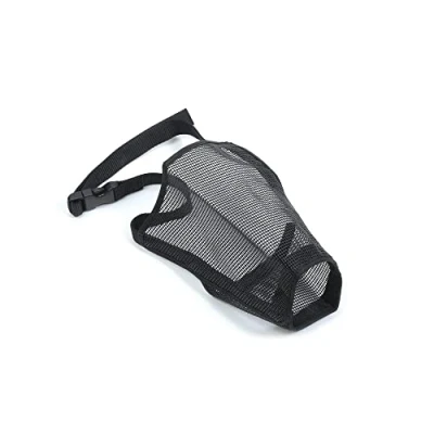Image of Ancol Gentle Strong Secure Comfortable Mesh Muzzle Biting Control Size 5, 26 x 18cm