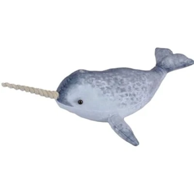 Image of Wild Republic Narwhal, Soft Plush Toy, Gifts for Kids, Living Ocean,Grey,66cm