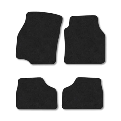 Image of Car Mats Compatible with Vauxhall Astra G (1998 2004) Tailored Fit Black Carpet Floor Set Accessory Custom 4 Pieces Anti Slip Backing &amp; Binding Trim Edge
