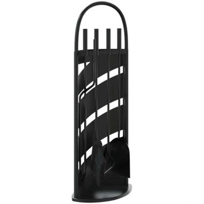 Image of vidaXL 5 Piece Fireplace Tool Set 23x15x66 cm Steel