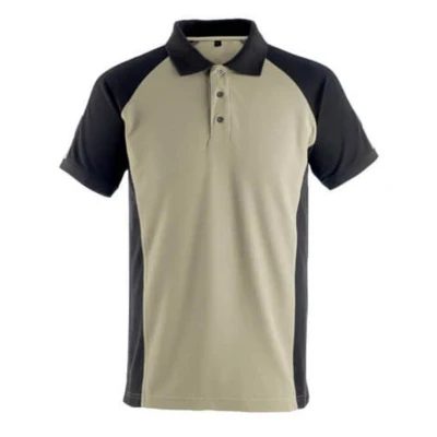 Image of Mascot 50569 961 5509 Bottrop Unique Modern Fit Polo Shirt, Size XS, Light Khaki/Black