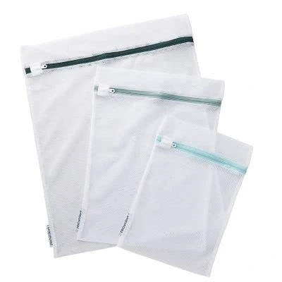 Image of Lakeland 3 Recycled Plastic Laundry Washing Bags Various Sizes Up to 40cm x 50cm Eco Friendly