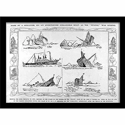 Image of Pyramid International Titanic Memorabilia, Multi Colour, 30 x 40 cm