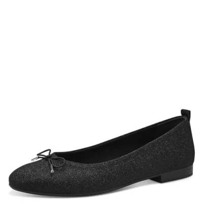 Image of Tamaris 1 22188 42 Women&#039;s Trainers Ballet Flat, Black Glam, 4 UK