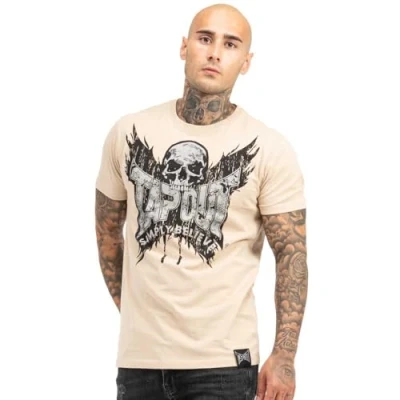 Image of Tapout Men&#039;s Creston T Shirt, Sand/Black/Silver, XL
