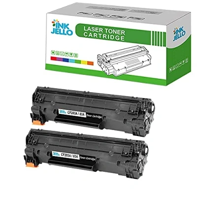 Image of InkJello Toner Cartridge For Printer, Compatibile with HP LaserJet Pro M201dw M201n MFP M125a M125nw M125rnw M127fn M127fp M127fw M225dn M225dw CF283A (Black, 2 Pack)