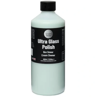 Image of Scratch Doctor Glass Polish Clear Shine Smear Free Clean for Windows Auto Windscreen Tables Mirrors Hobs (1000ml)