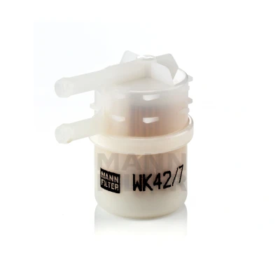 Image of PW502632 Fuel Filter MANN WK 42/7 In Line 8,3mm MITSUBISHI: L200 III Pickup, COLT 3, GALANT 4 Stufenheck