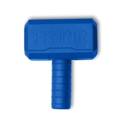 Image of Fenrir Hammer Dog Chew Toy Strong Rubber Stuffable Enrichment for Chewers (Blue, Medium)
