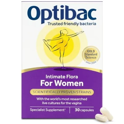 Image of Optibac Probiotics for Women Vegan Probiotic Supplement, Scientifically Formulated Vagina Flora 30 Capsules