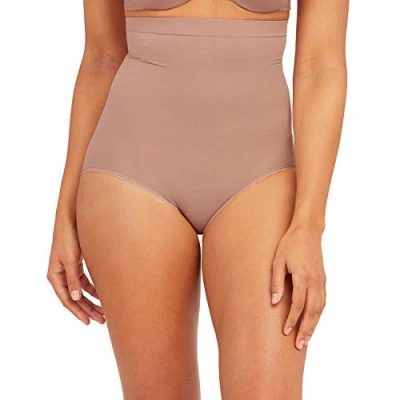 Image of Spanx Women&#039;s Higher Power Panties, Café au Lait, 1X
