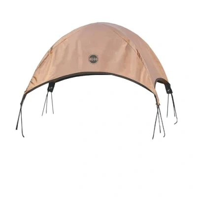 Image of K&amp;H Pet Products Cot Shade Canopy for Elevated Outside Dog Beds, Sun Umbrella Cots (Cots Sold Separately), Tan, Small 22 X 17 Inches
