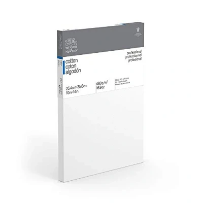Image of Winsor &amp; Newton 10 x 14 Inch Professional Cotton Traditional Canvas Single unit